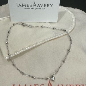 Heart Drop Anklet 10 inch